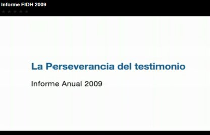 Informe FIDH 2009