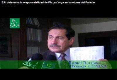 Inteligencia de E.U publica informe que determina la responsabilidad de Plazas Vega en la retoma del Palacio.
