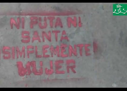 ¡Que Vergüenza la guerra! No a la violencia contra las mujeres