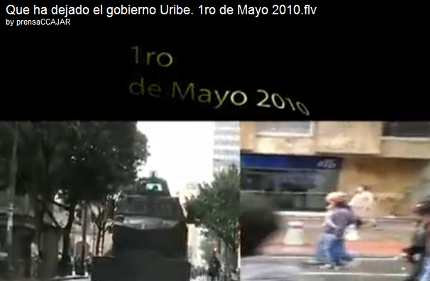 Que ha dejado el gobierno Uribe. 1ro de Mayo 2010