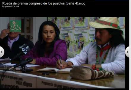 Rueda de prensa Congreso de los pueblos