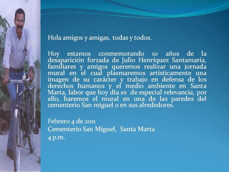 En memoria de Julio Henríquez Santamaría