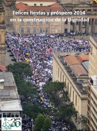 Felices fiestas y próspero 2014 en la construcción de la Dignidad