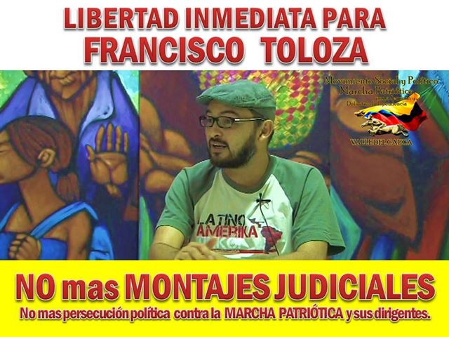 Detenido Líder Social y Popular de la Marcha Patriótica, Francisco Toloza