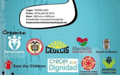 Primer foro contra el reclutamiento de niños, niñas y adolescentes en Medellín
