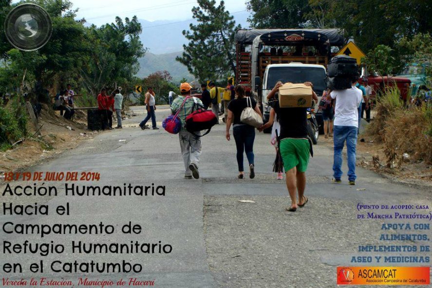 18 y 19 de julio: Acción Humanitaria hacia el Catatumbo