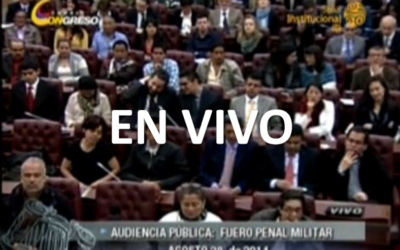 Audiencia Pública “Reforma al fuero penal militar, alcances del “Proyecto de Ley 85 de 2013 Senado, 210 de 2014 Cámara”