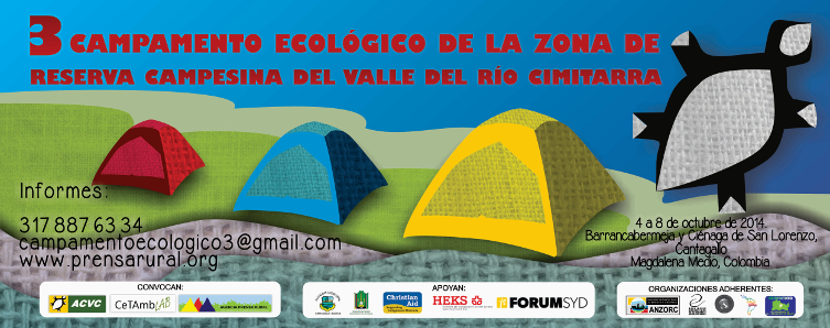 Llegó el III Campamento Ecológico de la Zona de Reserva Campesina del Valle del río Cimitarra