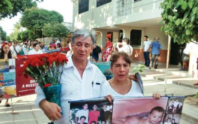 Peregrinación realizada para reclamar el cadáver de Oscar Morales, asesinado  por el ejercito nacional