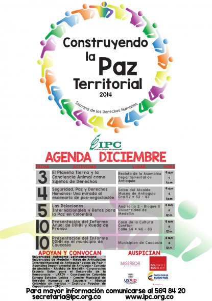 Vive la semana de los derechos humanos, construyendo la paz territorial