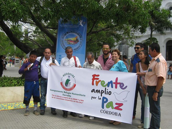 Campesinos del alto Sinú en plantón le cantaron la tabla al Gobernador de Córdoba