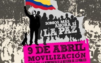 El 9 de Abril marcha por la paz el suroccidente de Colombia