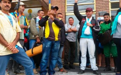 Campesinas y campesinos del Catatumbo resisten en Bogotá por incumplimientos del Estado