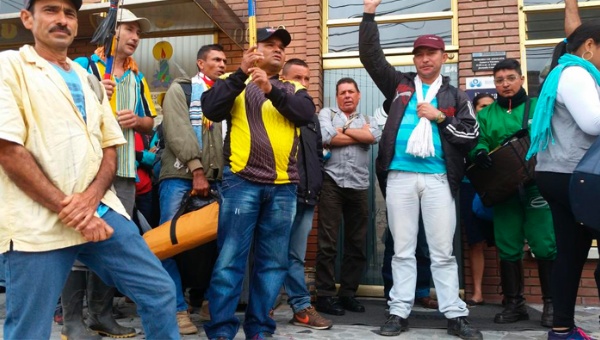 Campesinas y campesinos del Catatumbo resisten en Bogotá por incumplimientos del Estado