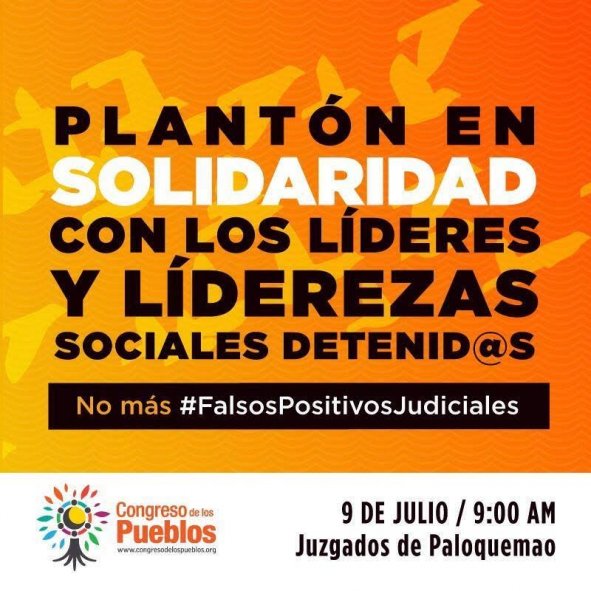 Denuncia Pública ante las detenciones masivas ocurridas en Bogotá