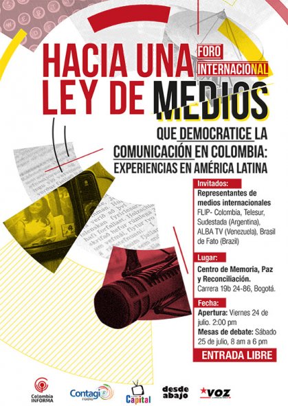 Foro Internacional “Hacia una Ley de Medios que democratice la comunicación en Colombia”