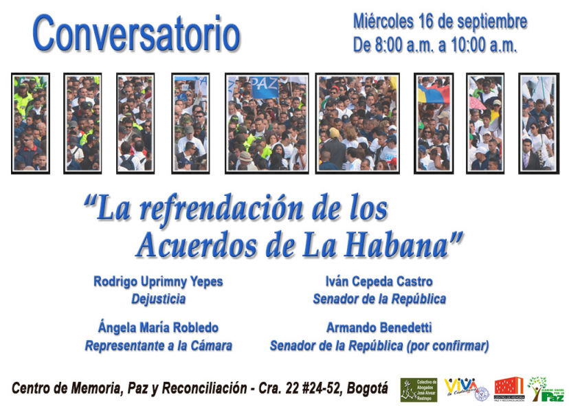 Conversatorio La refrendación de los acuerdos de La Habana