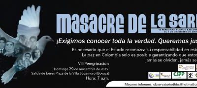 Conmemoración 14 años de la Masacre del Páramo de La Sarna