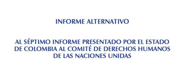 Informe alternativo al Comité del PIDCP de Naciones Unidas