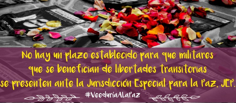 Libertades transitorias deben incluir compromisos verificables con los derechos de las víctimas