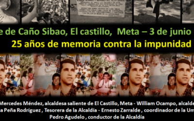 Masacre de Caño Sibao: 25 años de memoria contra la impunidad