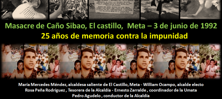 Masacre de Caño Sibao: 25 años de memoria contra la impunidad