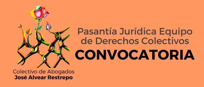 Convocatoria: Pasantía Jurídica Equipo de Derechos Colectivos