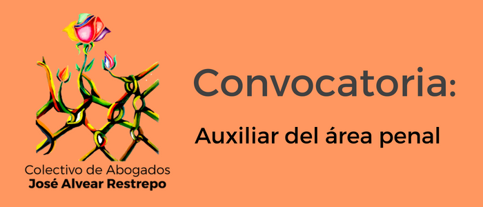 Convocatoria para el cargo de Auxiliar del área penal