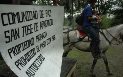 Red Europea se pronuncia frente a presencia paramilitar en la Comunidad de Paz de San José de Apartadó