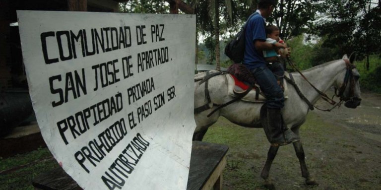 Red Europea se pronuncia frente a presencia paramilitar en la Comunidad de Paz de San José de Apartadó