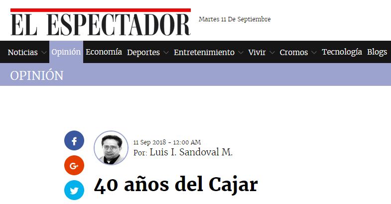 40 Años del Cajar – Columna de Luis Ignacio Sandoval
