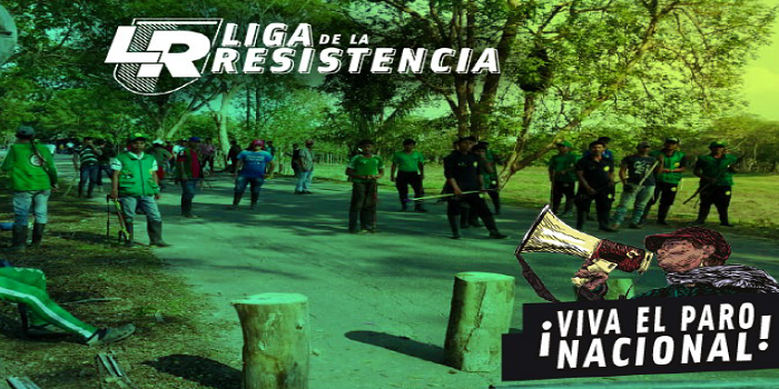 Liga de la Resistencia: Informe de derechos humanos en el paro nacional