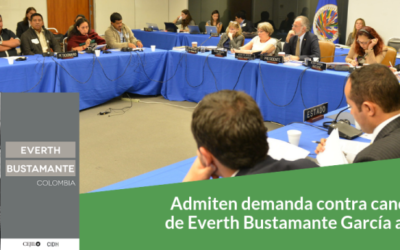 Admiten demanda contra candidatura   de Everth Bustamante García a la CIDH