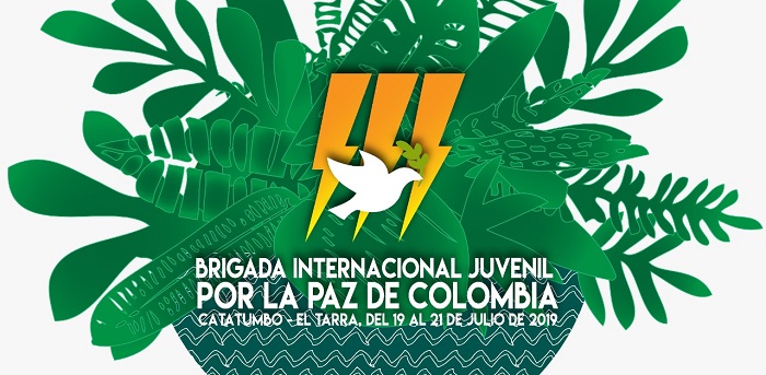 III Brigada Internacional Juvenil por la paz de Colombia  El Tarra, Catatumbo, 19 al 21 de Julio de 2019