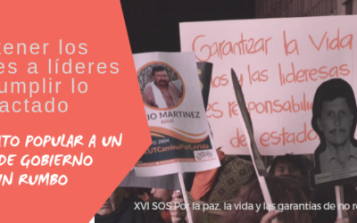 Detener los ataques a líderes y cumplir lo pactado: El mandato popular a un año de gobierno sin rumbo