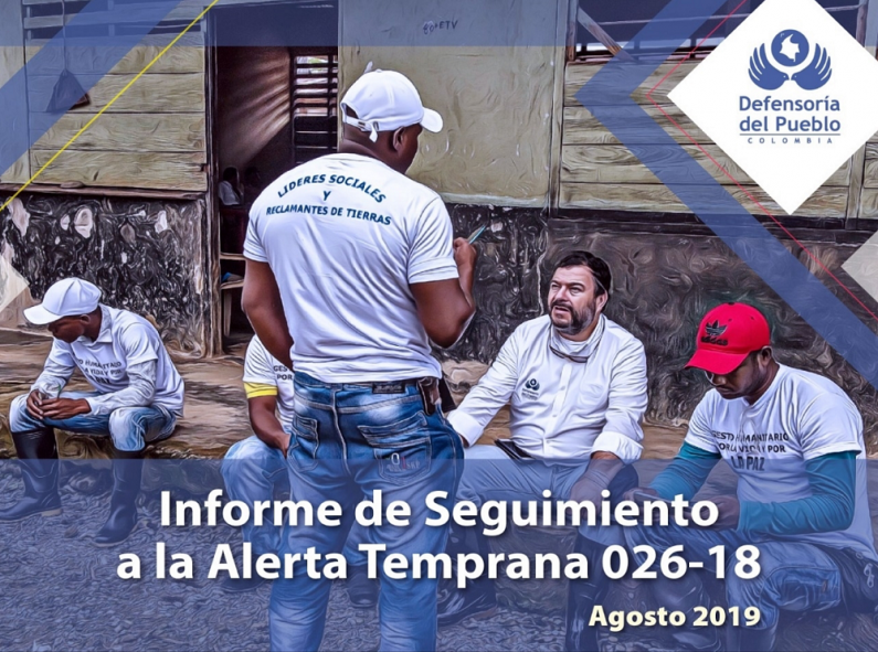 Informe de seguimiento a la alerta temprana 026-18