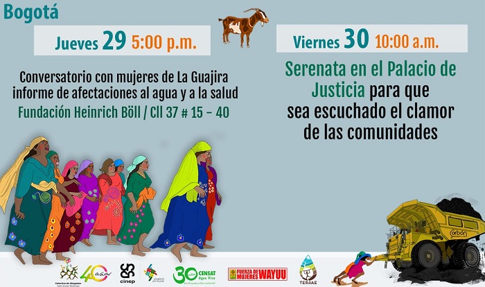 Mujeres Wayúu y afro de La Guajira: En Bogotá por el Arroyo Bruno