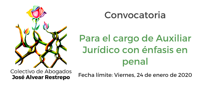 Convocatoria para el cargo de auxiliar jurídico con énfasis en penal