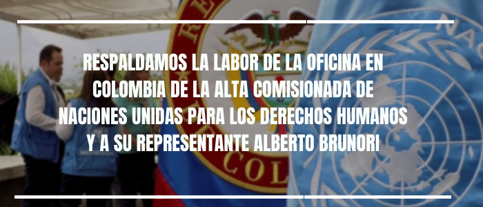 Respaldamos la labor de la Oficina en Colombia de la ONU y a su representante Alberto Brunori