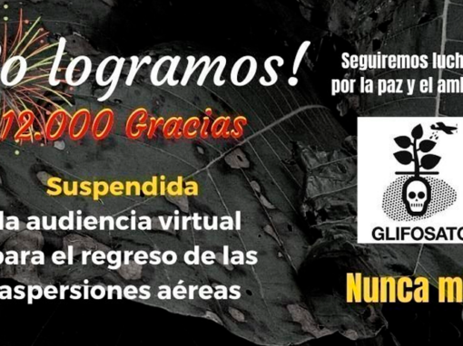 Suspendan audiencia virtual para regreso del Glifosato