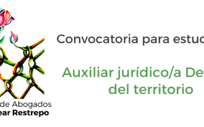 Convocatoria auxiliar jurídico con énfasis en derecho ambiental