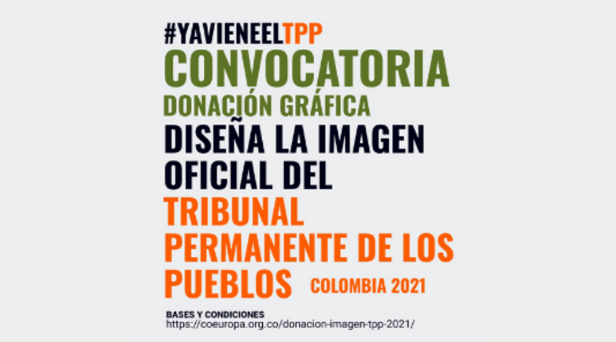 Diseña la imagen oficial de la sesión del Tribunal Permanente de los Pueblos -TPP- en Colombia 2021