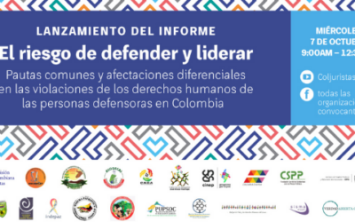 Informe “El riesgo de defender y liderar”