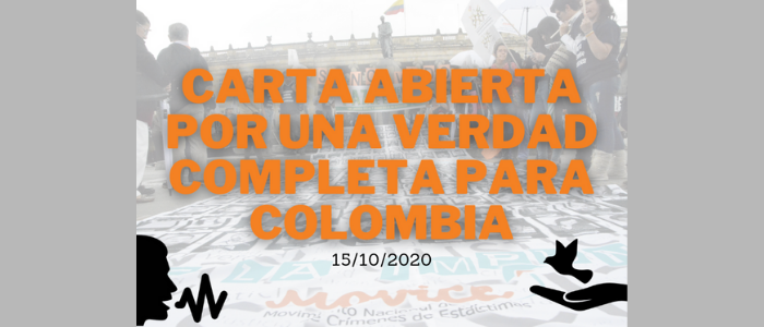 Carta abierta por una verdad completa para Colombia