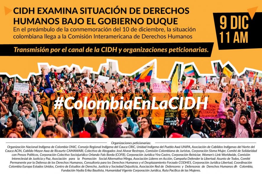 Organizaciones de la sociedad civil pedimos a la CIDH una visita oficial a Colombia