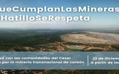 Manifiesto por la dignidad de las comunidades afectadas por la minería transnacional de carbón en el Cesar