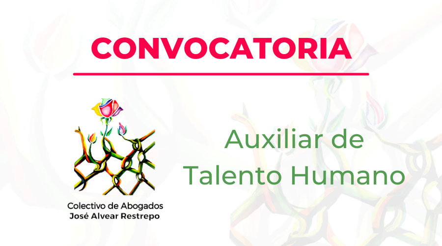 Convocatoria para el cargo de Auxiliar de Talento Humano