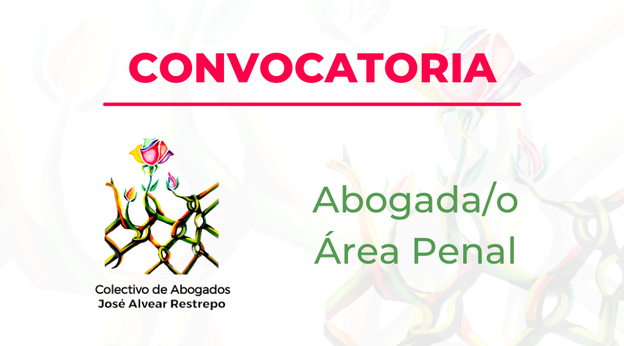 Convocatoria abogada/o Área Penal