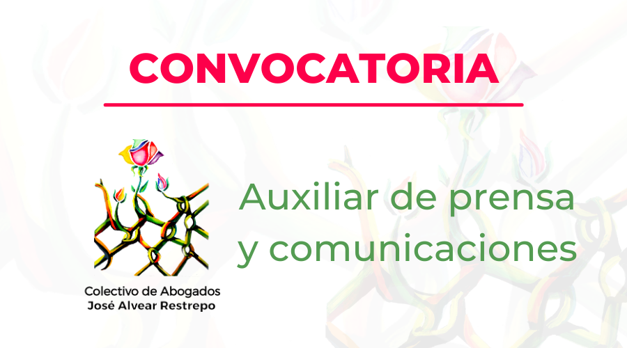 Convocatoria para Auxiliar de prensa y comunicaciones