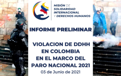 Informe Preliminar Violacion de DDHH en Colombia en el Marco del Paro Nacional 2021- 03 De Junio De 2021